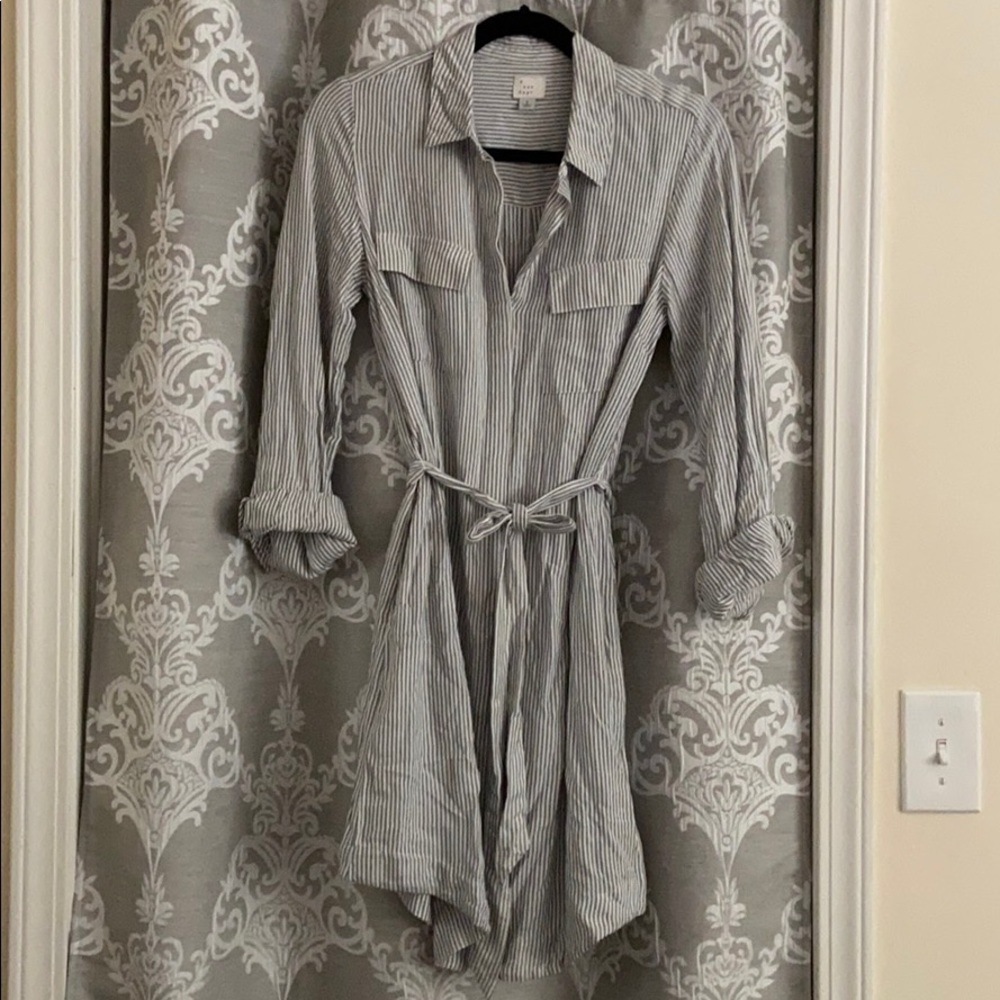 Small Striped Farmgirl-Style Dress
